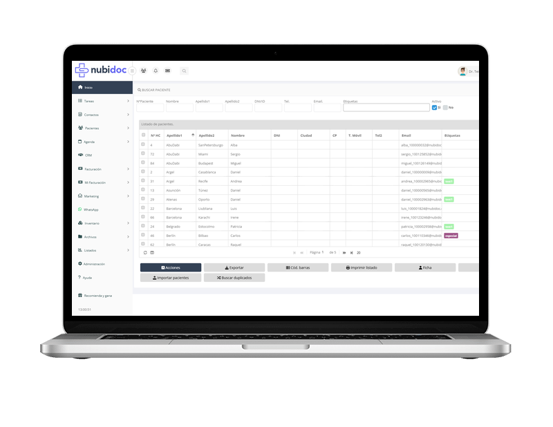 Nubidoc: Software para clínicas sin permanencia: tus datos son tuyos